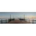 thumbnail image 2 of Blaustein, Alan 18x9 White Modern Wood Framed Museum Art Print Titled - Pier with Bay Bridge Vista, 2 of 4