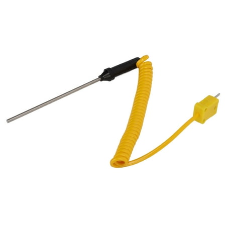 

Thermocouple Sensor Easy To Operate Thermocouple Insulated Handle For Temperature Testing For Factory For Worker Temperature Probe Thermocouple Straight Shank