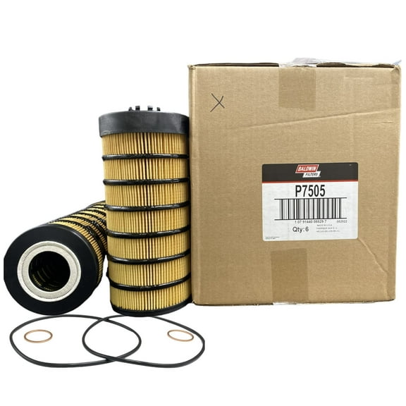 P7505 Baldwin Oil Filter Element Replace A4721800109 P551005 Pack of 6