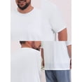 thumbnail image 7 of DARING DIVA Men's Big Tall Mesh Breathable Crew Neck Short Sleeve T-Shirts XL White, 7 of 7