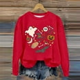 thumbnail image 3 of Halloween Sweatshirts for Women 2025 Long Sleeve Crewneck Cute Graphic Sweatshirt Halloween Outfits Pullover Tops, 3 of 4