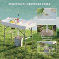 thumbnail image 4 of Outsunny Glacière Pliante de 3,4 Pi pour Boissons, Table de Fête Extérieure, Blanc, 4 of 10