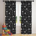 thumbnail image 5 of Blackout Kids Curtains,Black Sun Moon Star Pattern Childrens Insulated Curtains Set Of 2,Bedroom Essentials,Toddler Room Decor 42x84in(106x213cm), 5 of 5