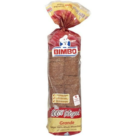 Bimbo 100% Whole Wheat Large Bread, 24 oz