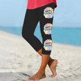 thumbnail image 2 of Pantalones de Ajuste Seco de la Moda de las Mujeres Imprimidas Leggings, Deporte de Yoga Elástico de Poliéster Elástico Respirable, 2 of 4