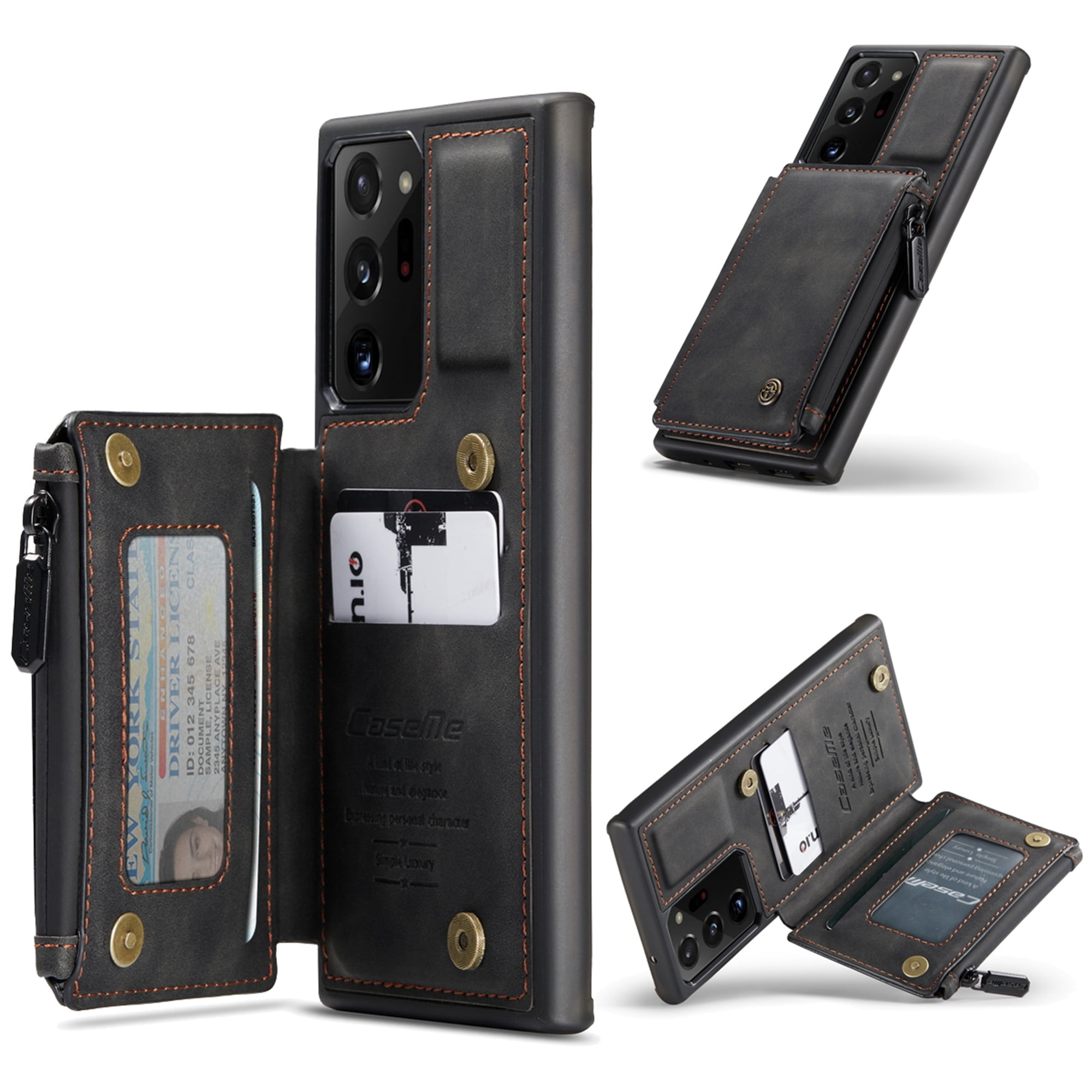 Samsung Galaxy Note 20 Ultra Case, Dteck Leather Flip Wallet RFID