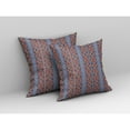 thumbnail image 5 of Amrita Sen Loyalty and Love Suede Zippered Pillow w Insert by Amrita Sen in Blue and Red, 5 of 9
