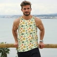 thumbnail image 6 of KLL Summer and sea Print Men's Muscle Gym Workout Stringer Tank Tops Bodybuilding Fitness T-Shirts Tank Tops Men-XX-Large, 6 of 7