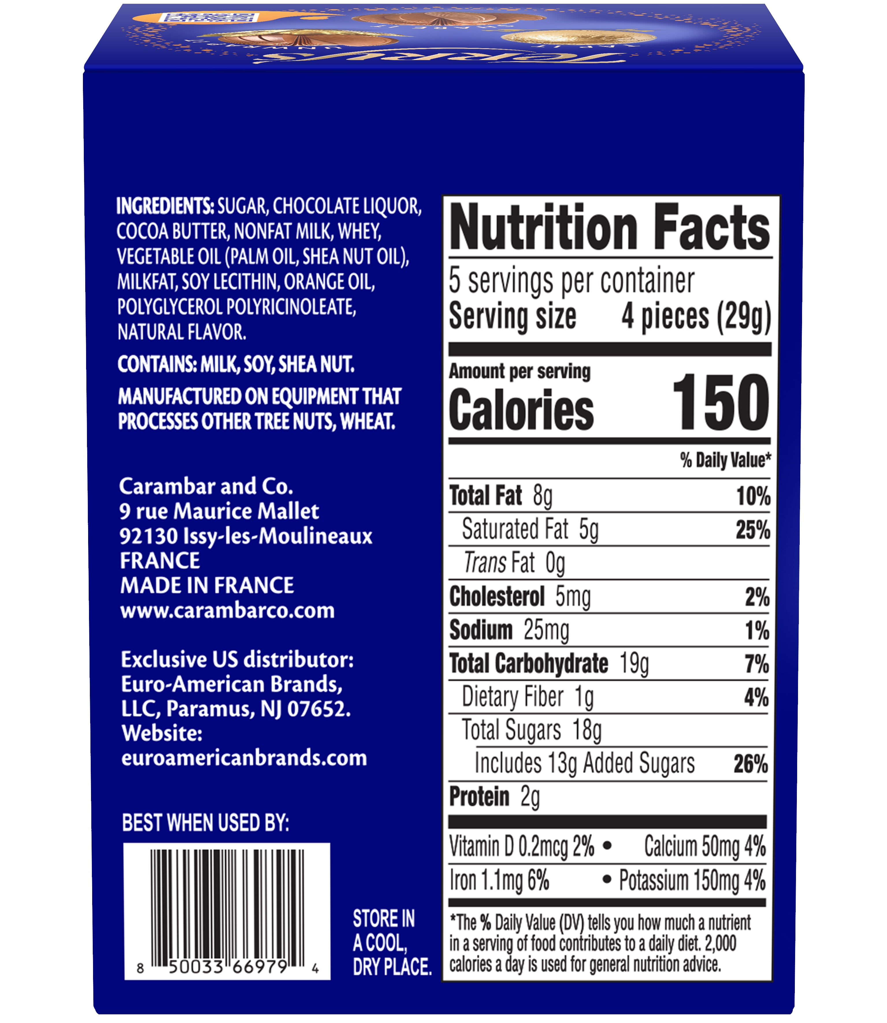 Terry's Chocolate Orange, Milk Chocolate with Natural Orange Flavoring, 5.11 oz Box