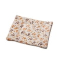 thumbnail image 1 of Alfombrilla lavable para cama de perro, reversible, de franela suave y esponjosa, térmica, para cachorros, ideal para viajes de invierno, para perros medianos y pequeños, 45 x 63 cm., 1 of 6