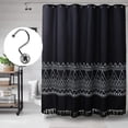 thumbnail image 2 of 12 metal shower curtain hook rings set, chrome shower hook for s, 2 of 4