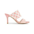 thumbnail image 3 of BLISSFUL STEP Women's Printed Stiletto Heels Slides Sandals, 3 of 7