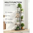 thumbnail image 6 of OHHANI Plant Stand, 6 Tier Metal Corner Shelf for Indoor Outdoor Garden, Balcony, Patio and Living Room, 6 of 7