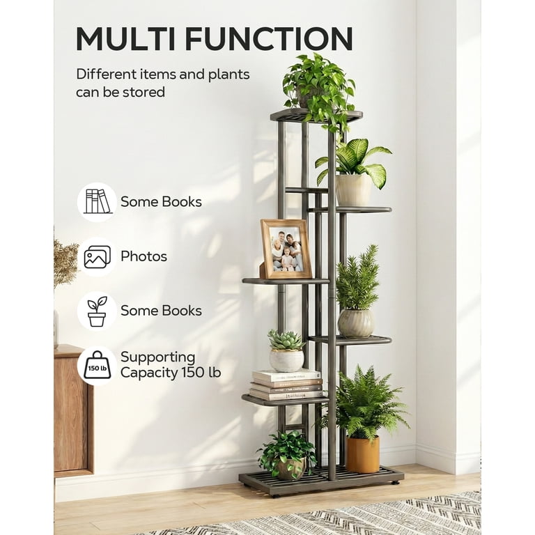 Six-Tier Metal Corner Plant Stand photo 6
