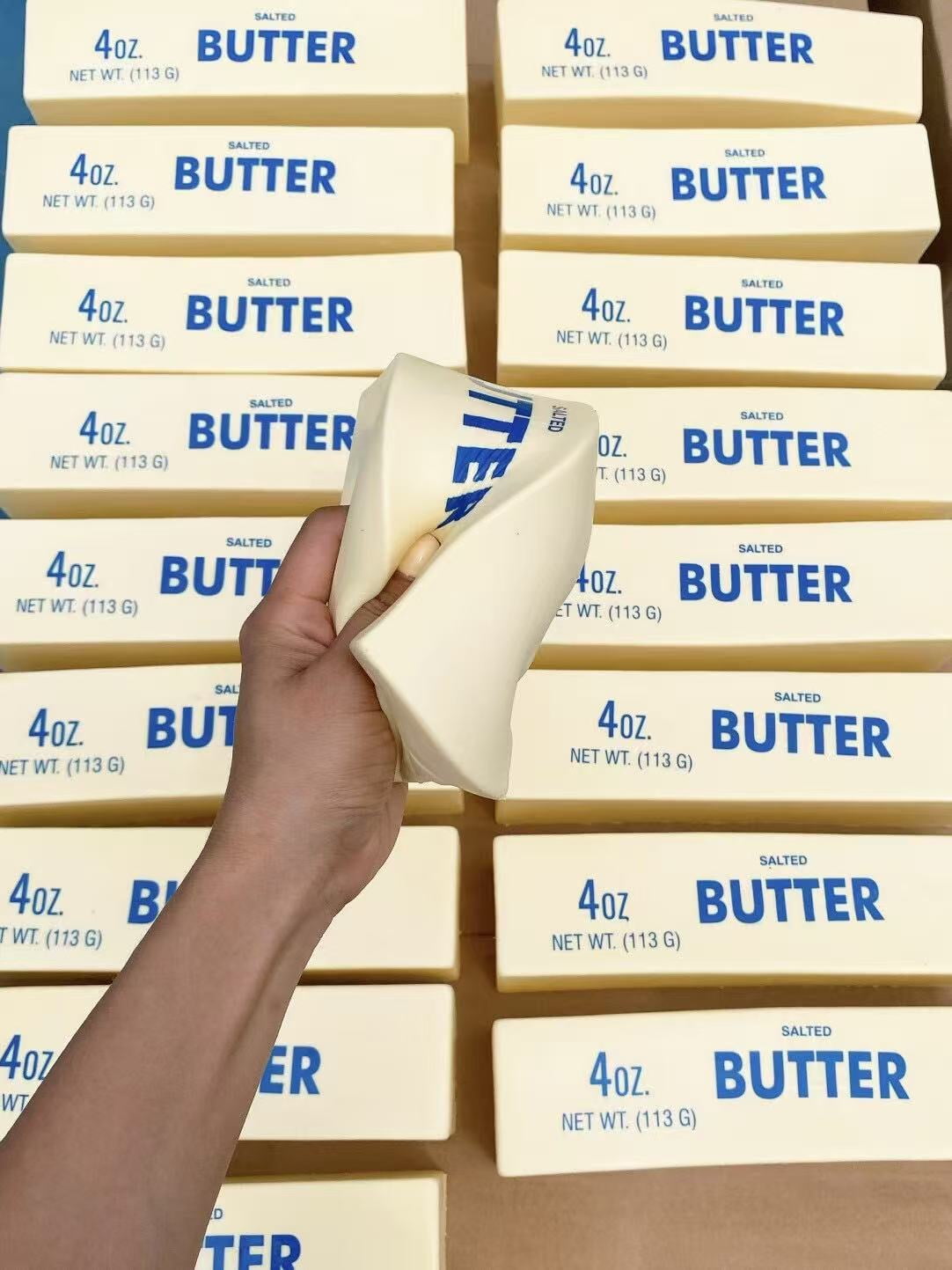 Moist Big Butter Bar Stress Ball - Ultra-Soft & Slow-Rising Squeeze for ASMR & Anxiety Relief, Sensory Fidget Gadget for Adults