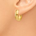thumbnail image 3 of 14K Yellow Gold Earring C-Hoop Women'S 24 mm 7 Polished 6.5Mm J-Hoop Earrings, 3 of 4