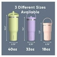 thumbnail image 5 of Nomad 32 oz with Handle and Straw Lid, Leakproof, Double Insulated, 32oz Cup Stainless Steel (Modern Blue), 5 of 9