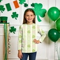 thumbnail image 2 of Tauxra Chandail de la Saint-Patrick pour Adultes, T-Shirt à Manches 3/4 Imprimé Col Rond, T-Shirt Graphique Trèfle Décontracté à Manches Longues pour Activités Festives, 2 of 6