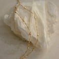 thumbnail image 6 of GOSFRY Minimalist Layered Rope Chain Satellite Bracelet 14K Gold Plated Cute Layering Twisted Rope Sphere Boho Bracelet For Women, 6 of 8