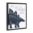 thumbnail image 2 of Stupell Industries Bohemian You Are Strong Dinosaur Black Floating Frame Canvas Art, 25 x 31, by Elizabeth Tyndall, 2 of 8