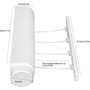 Evjurcn Retractable Clothesline Telescopic Clothesline 5-Line Clothes Drying Rope Hanger for Indoor Outdoor Supplies Wall Mounted Clothes Dryer Line