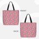 thumbnail image 2 of Balery Pastel Christmas Trees on Pink Bolsa de Mano para Mujeres con Cremallera, Bolsa de Gimnasio con Compartimentos, Bolsa para Laptop, Bolsa para Trabajo, 2 of 7