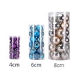 thumbnail image 4 of 24pcs Christmas Ball Delicate Reusable High Gloss Xmas Tree Decor Ball Pendant Home Decor, 4 of 5