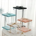 thumbnail image 2 of Cake Box, 5Pcs 8×8×9Inch Clear Cake Boxes with Ribbon, 8, 2 of 8