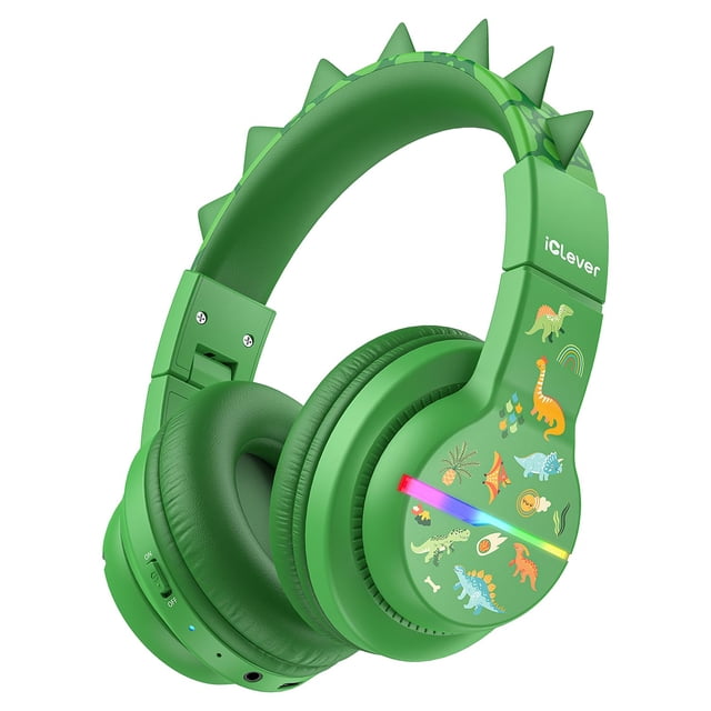 Auriculares Bluetooth iClever BTH12 para niños con LED, 85 horas de reproducción