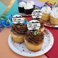 thumbnail image 4 of I Tri'd Triathlon Triathlete Swim Bike Run Tried Funny Cupcake Picks Toppers Decoration Set of 6, 4 of 6
