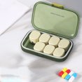 thumbnail image 6 of Plastic Portable Storage Box, 8-Compartment Sealed Organizer for Vitamins, White, 5.19x3.42x1.14in, Moisture-Proof & Easy to Clean, 6 of 6