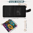 thumbnail image 3 of Small Wallet For Women Bifold Leather Pocket Coin Credit Card Holder With RFID Blocking Colorful Floral Pattern, 3 of 6