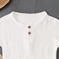 thumbnail image 4 of NOLDARES Toddler Baby Boy Clothes Cute Outfit Striped T-Shirt with Leather Tag + Short Set 3 Months-3 Years Blazer,2-3 Y, 4 of 6