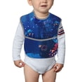 thumbnail image 6 of Zufioo Deep Sea Glowing Fishes Print Toddler Adjustable Waterproof Bib, 11.6x15 Inch Feeding Bib Suitable for 6-24 Month Babies, 6 of 8