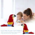 thumbnail image 5 of fankhu Cute Talking Sound Parrot Waving Wings Electric Parrot Stuffed Plush Kids Toys, 5 of 6