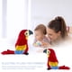 thumbnail image 3 of Bonito juguete de peluche de loro de simulación para aprender a hablar, grabación de sonido, muñeca con alas ondeantes Hugtrwg Para estrenar, 3 of 6