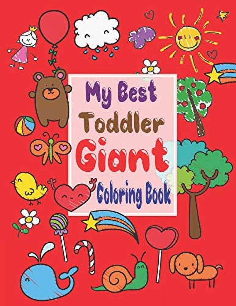 Big Coloring Book: +120 Pages, Best Coloring Book for Kids for Ages 4 - 8, 4 BOOKS IN ONE Awesome, Easy, LARGE, GIANT and Simple [Book]