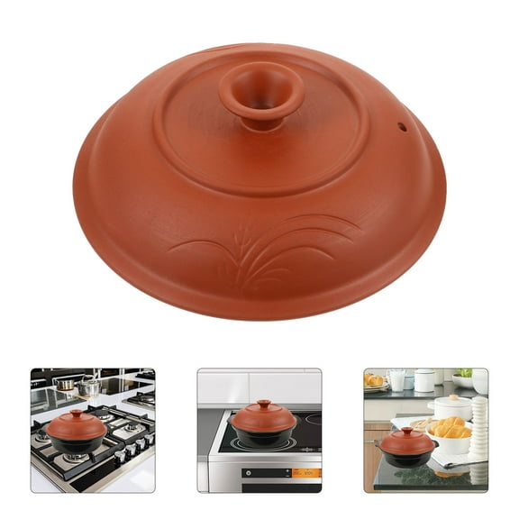 OUNONA Pot Lids Ceramic Cover Heat Retention Restaurants Cooking 1Pack