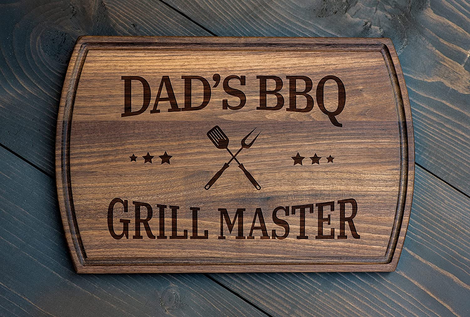 Grill Master Personalized Wood Cutting Board