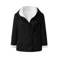 thumbnail image 4 of Womens Sherpa Fleece Lined Jacket Plus Size Winter Warm Coat Parka Faux Suede Pea Coat Outerwear with Pockets, 4 of 5