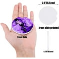 thumbnail image 2 of FMSHPON Marble Texture Purple Ink Set of 6 Car Coaster for Drinks, Absorbent Ceramic Stone Coasters Cup Mat with Cork Base for Home Kitchen Room Coffee Table Bar Decor, 2 of 5