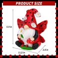 thumbnail image 3 of Ganfancp Halloween Decoración Rudolph Dwarf Faceless Doll Ghost Festival Prop Gnom Ofertas Flash 1 X Adorno Pigmeo, 3 of 5