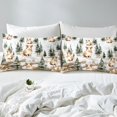 thumbnail image 3 of Fitted Sheet Twin Size,Cartoon Guinea Pig Woodland Animals Bedding Set,Countryside Farmhouse Bed Set with Deep Pocket 2 Pcs(No Top Sheet), 3 of 5