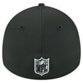 thumbnail image 4 of Men's New Era  Black Las Vegas Raiders Stripes 39THIRTY Flex Hat, 4 of 5