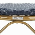 thumbnail image 3 of Bowery Hill Contemporary 30" Wicker Bar Stool in Navy and Gold, 3 of 9