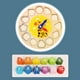 thumbnail image 4 of Reloj de Clasificación con Forma de para Niños Tiempo de Enseñanza de Aprendizaje de Matemáticas, 4 of 9
