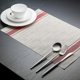 thumbnail image 1 of Set of 6 Washed PVC Placemats Non-Slip, Heat-Resistant, Easy to Clean and Store, 1 of 5