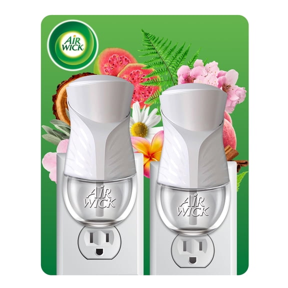 Air Wick Plug-In Scented Oil Air Freshener Warmer Devices, White, 2 Count