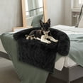thumbnail image 4 of Costway Plush Calming Dog Couch Bed with Anti-Slip Bottom Plush Mat for Medium Dogs & Cats Black, 4 of 10