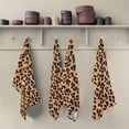 thumbnail image 5 of Coolnut Leopard Kitchen Dish Towel Set of 4, Soft Absorbent Drying Dishcloths Dish Towels with Hanging Loop for Kitchen Bathroom Bar Home Decor, 28 x 18 Inch Washcloth Gift, 5 of 7